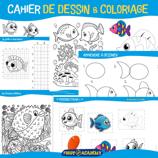 CAHIER DE COLORIAGE "POISSON D'AVRIL"