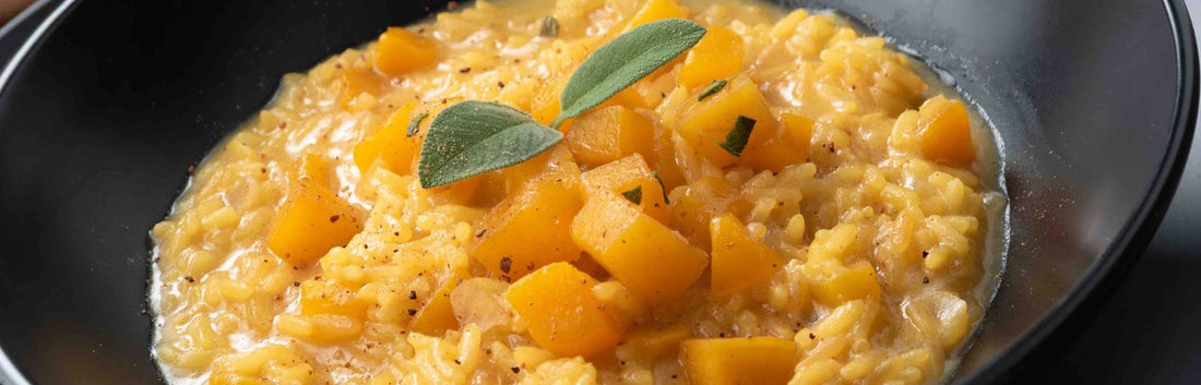 Recette facile de risotto au potiron et parmesan : un plat incontournable de l’automne et de l’hiver. 